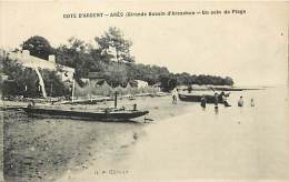 - Departs Div - Gironde - Ref Z967 - Cote D Argent -  Ares - Un Coin De Plage - Carte Bon Etat - - Arès