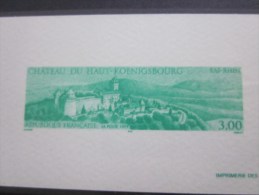 1999 > Cjhateau Du Haut Koenigburg   3fr  > EPREUVE De Luxe ESSAI /épreuve Document Postal Philatélie - Autres & Non Classés