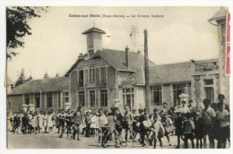 CELLESsur BELLE. - Le Groupe Scolaire. Carte RARE - Celles-sur-Belle