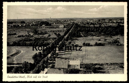 ÄLTERE POSTKARTE EMSDETTEN BLICK AUF DIE STADT TRIBÜNEN FUSSBALL-STADION Fussballplatz Ansichtskarte Cpa Postcard AK - Emsdetten