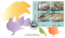 2001 Birds Of Canada Eagle, Tern, Ptarmigan, Longspur  Sc 1886-89  Plate Block Of 4 Different - 2001-2010