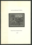 GRANDE-BRETAGNE : TIMBRE POSTAL - UNION CONGRESS ISSUE - IMPRIME SUR BRISTOL  1929 - Variedades, Errores & Curiosidades