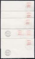 FRAMA-4 CUBA. 1984. FERIA INTERNACIONAL DEL SELLO. SINDELFINGE. GERMANY. ALEMANIA. SOBRES CON LA SERIE COMPLETA. INTERNA - Franking Labels