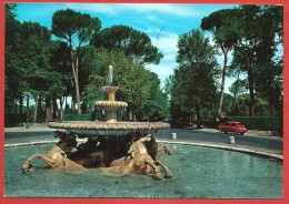 CARTOLINA VG ITALIA - ROMA - Villa Borghese - Fontana Dei Cavalli Marini - 10 X 15 - ANNULLO 1962 - Parks & Gärten