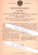 Original Patent - A. Und H. Müller In Witzenhausen , 1905 , Jagdsitzstock Mit Sitzgriff , Jagd !!! - Witzenhausen