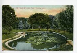 OE5/ 1908 Lily Pond Riverside Park Wichita Kansas (Andover Postmark) - Wichita