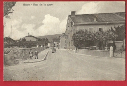 DVA-27  Bière, Rue De La Gare. Enfants, ANIME. Non Circulé - Bière