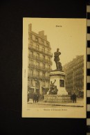 75   PARIS- La Statue D´Etienne Dolet  VERSO SIMPLE PRECURSEUR - Statues