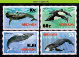 Nbu073 FAUNA ZEEZOOGDIEREN WALVIS WHALE SEA MAMMALS BALEINES MARINE LIFE GRENADA GRENADINES 1983 PF/MNH - Baleines