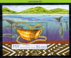 Nbu076 FAUNA ZEEZOOGDIEREN WALVIS SPERM WHALE SEA MAMMALS BALEINES MARINE LIFE FIJI 1998 PF/MNH - Baleines