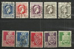 TEN AT A TIME - FRENCH ALGERIA - LOT OF 10 DIFFERENT - USED OBLITERE GESTEMPELT USADO - Lots & Serien