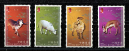 (cl 20 - P31) Hong Kong ** (ref. Michel Au Dos) N° 1055 à 1058 - Année Lunaire Chinoise Du Bélier -  T - Unused Stamps