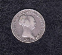1853.- 10 REALES PLATA ISABEL II. MADRID - Münzen Der Provinzen