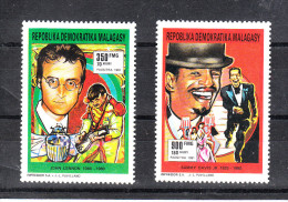 Madagascar   -   1991.  John Lennon  E  Sammy Davis Junior.  Complete MNH Series - Singers