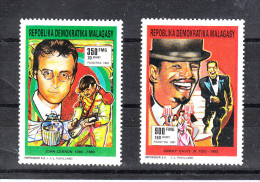 Madagascar   -   1991.  John Lennon  E  Sammy Davis Junior.  Complete MNH Series - Chanteurs