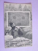 CPA POILU BILLET DE 20 FRANCS BLEU 1912 - Other & Unclassified