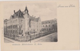 CARTE POSTALE ANCIENNE 1900,allemagne,germany,gr Uss Aus LON,koeln,cologne,STADTIS CHE MITTELSCHULEN 2,rare - Koeln