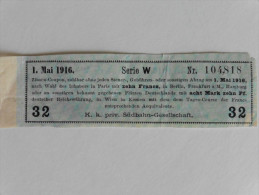 Coupon D´intérêts Payable  1 Er Mai 1916 - Sonstige & Ohne Zuordnung