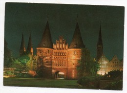 Hansestadt Lübeck - Holstentor Bei Nacht - (Luebeck) - 1970 - Luebeck