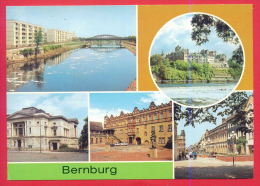 161351 / Bernburg - SAALEPARTIE , SCHLOSS , CARL MARIA WEBER THEATER , LANGES HAUS , ERNST THALMANN STRASSE - Germany - Bernburg (Saale)