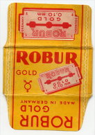 LAMETTA DA BARBA "ROBUR GOLD" Lamette Hojas Hoja Afeitar Razor Blades Blade Rasierklingen Lames Lame Rasoir - Lames De Rasoir