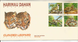 La Panthère Nébuleuse (Neofelis Nebulosa) De Malaysie. FDC De Malaysie. WWF - FDC