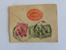 Marcophilie :  Inde   Bombay 3   Timbres Sur  Fragment - Collections, Lots & Séries