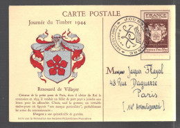 FRANCE 1944 FDC Journée Du Timbre - ....-1949