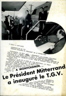 A Montchanin (71) Le Président Mitterrand A Inauguré Le TGV Le 22 Septembre 1981 (dossier De Presse) - Railway & Tramway