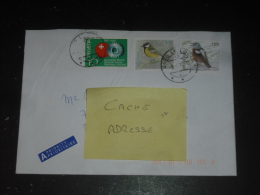 LETTRE SUISSE HELVETIA SWITZERLAND SCHWEIZ AVEC YT 791 1953 ET 1983 - SEMAINE SUISSE OISEAU BIRD MESANGE MONTICOLE - - Storia Postale