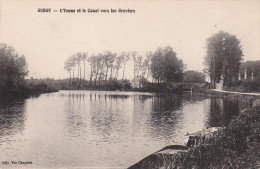 89 - GURGY / L'YONNE ET LE CANAL VERS LES GRAVIERS - Gurgy