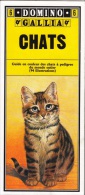 GUIDE COULEUR DOMINO GALLIA N°6 SOUS FORME DE CARTE ROUTIERE 24 PLANCHES 11cmX25cm CHATS A PEDIGREE TABBY UNICOLORE MOUC - Autres Plans