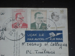 LETTRE TURQUIE TURKIYE AVEC YT 1995 1985 1937 - KEMAL ATATURK - HIERAPOLIS PAMUKKALE - - Lettres & Documents