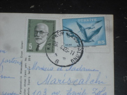 LETTRE TURQUIE TURKIYE AVEC YT 1680 ET PA 41 - ISMAIL HAKKI IZMIRLI - OISEAU MOUETTE - MARCHE POISSONS ISTANBUL - - Briefe U. Dokumente