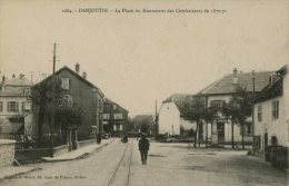 90 - CPA Danjoutin - La Place Du Monument Des Combattants De 1870-71 - Danjoutin