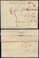 Belgium 1835 Postal History Rare Stampless Cover + Content Dinant Tellin DB.250 - Sonstige & Ohne Zuordnung