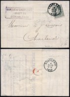 Belgium 1882 Postal History Rare Cover + Content Charleroi DB.252 - Andere & Zonder Classificatie