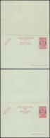 Ruanda Urundi - Postal History Rare Old UNUSED DOUBLE Postcard OVERPRINT DB.270 - Interi Postali