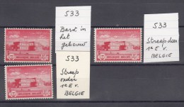 Nr 533 (3) **, 3 Stuks (X21169) - Zonder Classificatie