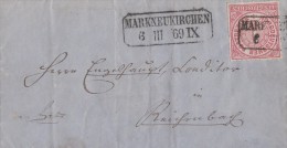 NDP Brief EF Minr.4 Nachv. Stempel Markneukirchen 6.3.69 - Briefe U. Dokumente