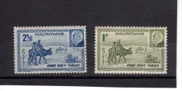 MAURITANIE N° 123/124 NEUF * - Unused Stamps