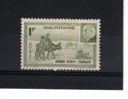 MAURITANIE N° 123  NEUF * - Unused Stamps