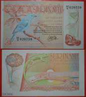 * GREAT BRITAIN: SURINAME ★ 2 1/2 GULDEN 1985 BIRD, LIZARD AND DAM! UNC CRISP! LOW START★ NO RESERVE! - Surinam