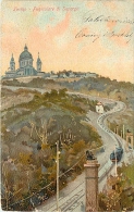 TORINO. LA FUNICOLARE DU SUPERGA, BELLA CARTOLINA ILLUSTRATA DEL 1908 - Panoramic Views