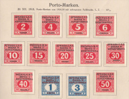 Yugoslavia, Kingdom SHS, Issues For Bosnia 1918 Porto Mi#1-13 Mint Hinged - Unused Stamps