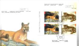 2005   Cougar, Amur Leoprd  Sc 2122-3  UL Plate Block Of 4 - 2001-2010