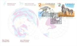 2005  $2 Definitives; Peregrine Falcon, Sable Island Horses  Sc 1691-2  Se-tenant Pair - 2001-2010