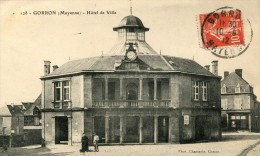 CPA 53 GORRON HOTEL DE VILLE 1912 - Sonstige & Ohne Zuordnung