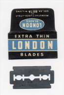 LAMETTA DA BARBA "LONDON" Lamette Hojas-hoja Afeitar Razor Blades-blade Rasierklingen Lames-lame Rasoir - Rasierklingen