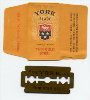 LAMETTA DA BARBA "YORK" Lamette Hojas-hoja Afeitar Razor Blades-blade Rasierklingen Lames-lame Rasoir - Scheermesjes